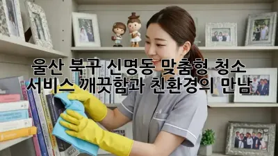 울산 북구 신명동 맞춤형 청소 서비스: 깨끗함과 친환경의 만남